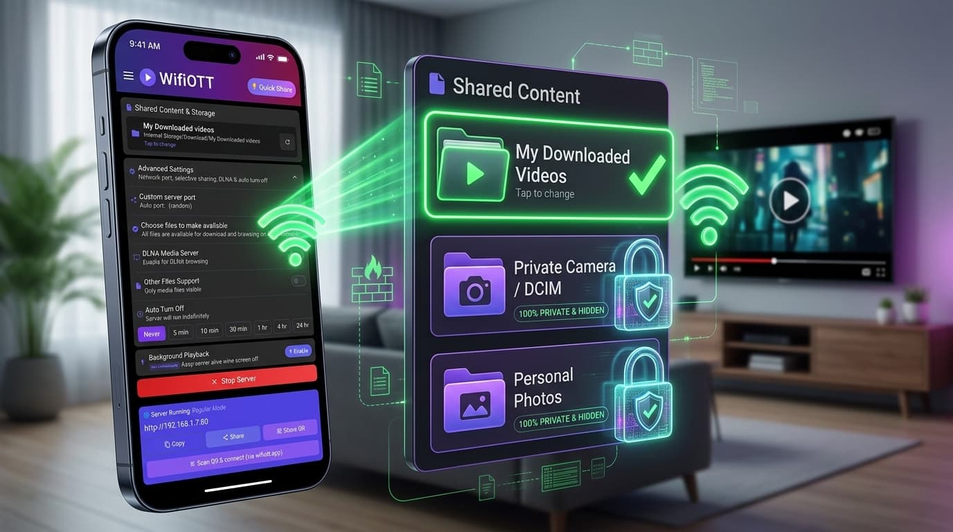 Selective Media Sharing on Android: Keep Private Photos Safe While Streaming to Family TV
