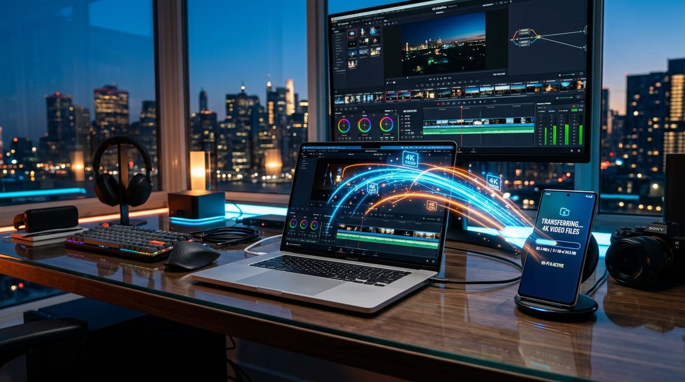 How to Transfer 10GB+ 4K Videos from Android to PC at Maximum Wi-Fi Speed